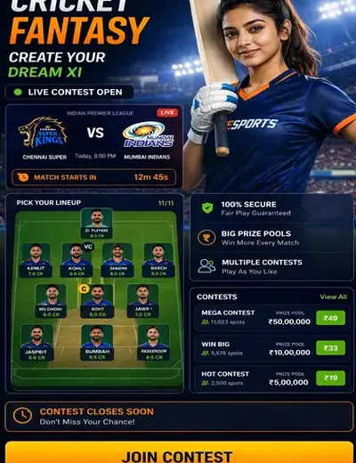 Skyexchangeid (sky exchange id) fantasy cricket & matchday visual 3